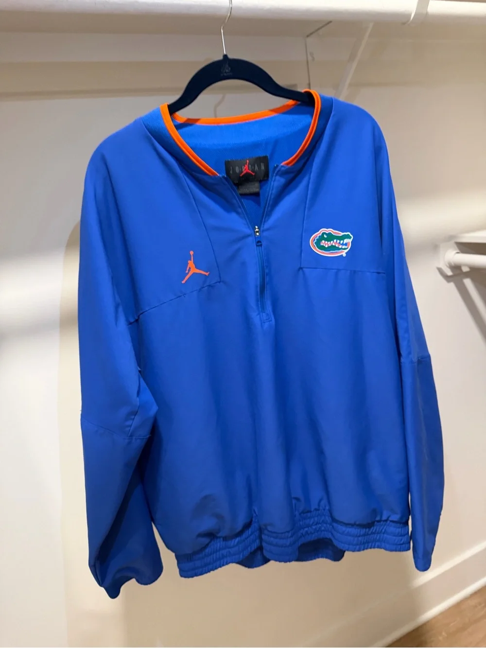 Jordan Royal Blue & Orange Quarter-Zip Pullover